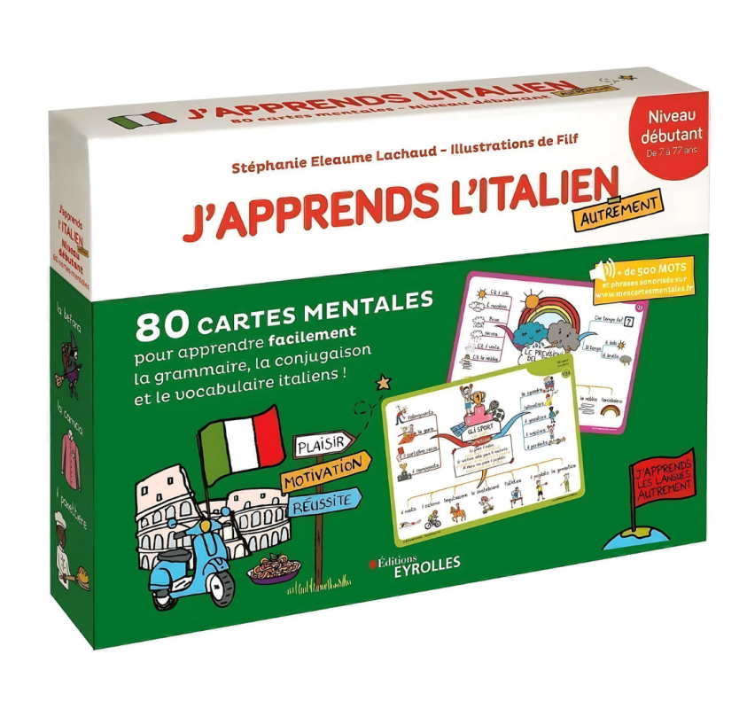 J'apprends L'italien Autrement - Niveau Débutant - Coffrets et cadeaux | Edunova