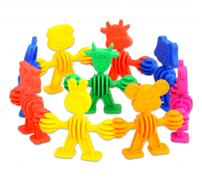 60 BLOCS DE PUZZLE ANIMAUX