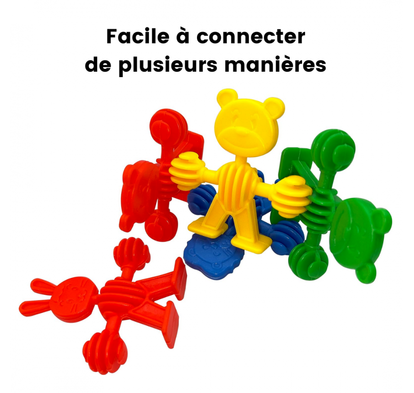 60 Blocs de Puzzle Animaux | Edunova Maroc