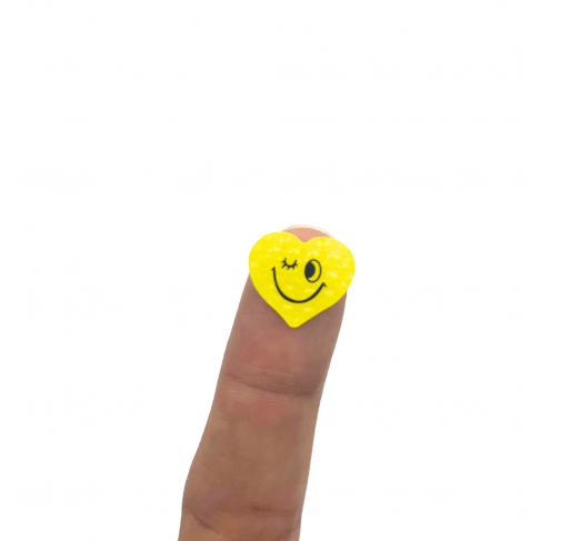 198 Gommettes Coeurs Emojis Jaunes 16 Mm | Edunova Maroc