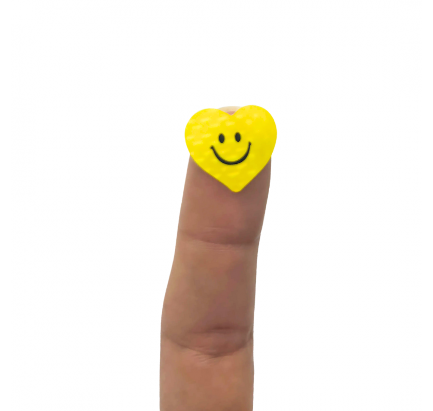 198 Gommettes Coeurs Emojis Jaunes 18 Mm | Edunova Maroc