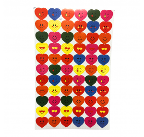 198 Gommettes Coeurs Emojis Colorés 18 Mm - Arts créatifs | Edunova 2