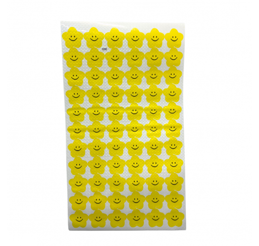 198 Gommettes Fleurs Emojis Jaunes 18 Mm | Edunova Maroc