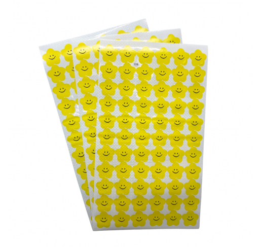 198 Gommettes Fleurs Emojis Jaunes 18 Mm - Arts créatifs | Edunova