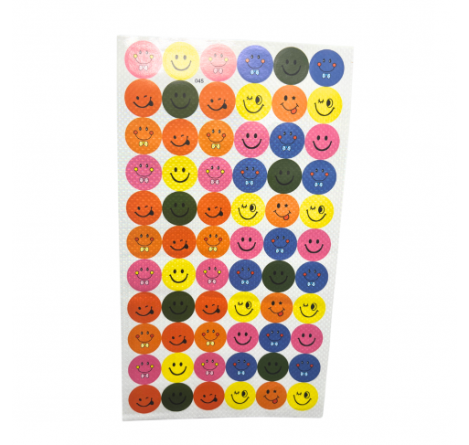 198 Gommettes Rondes Emojis Colorés 16 Mm | Edunova Maroc