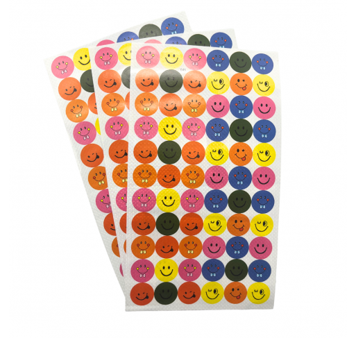 198 Gommettes Rondes Emojis Colorés 16 Mm - Arts créatifs | Edunova