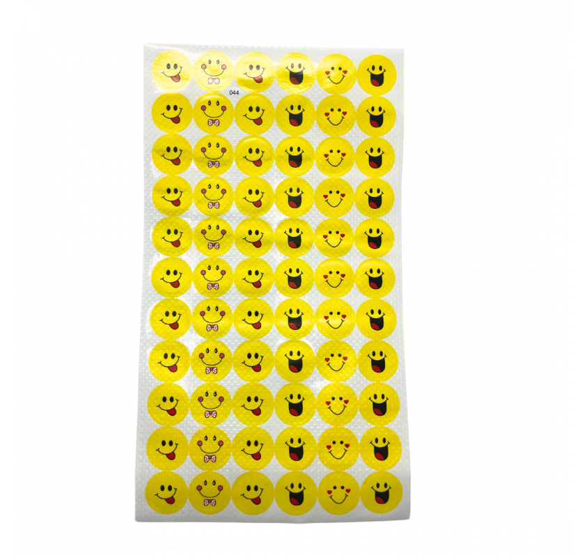 198 Gommettes Rondes Emojis Jaunes 16 Mm | Edunova Maroc