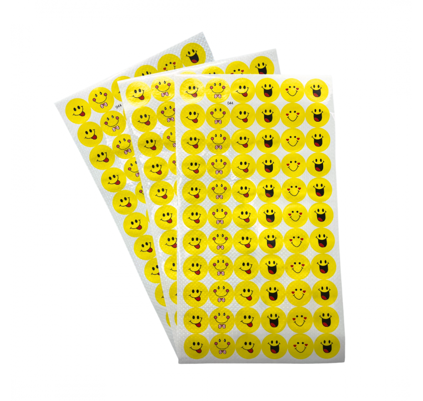 198 Gommettes Rondes Emojis Jaunes 16 Mm - Arts créatifs | Edunova