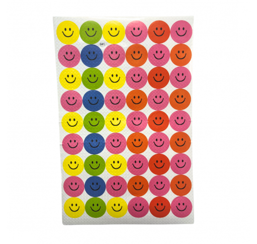 163 Gommettes Rondes Emojis Sourire 19 Mm | Edunova Maroc