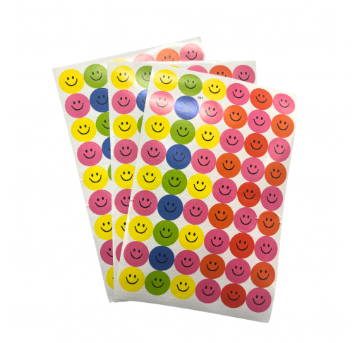 163 Gommettes Rondes Emojis Sourire 19 Mm - Arts créatifs | Edunova