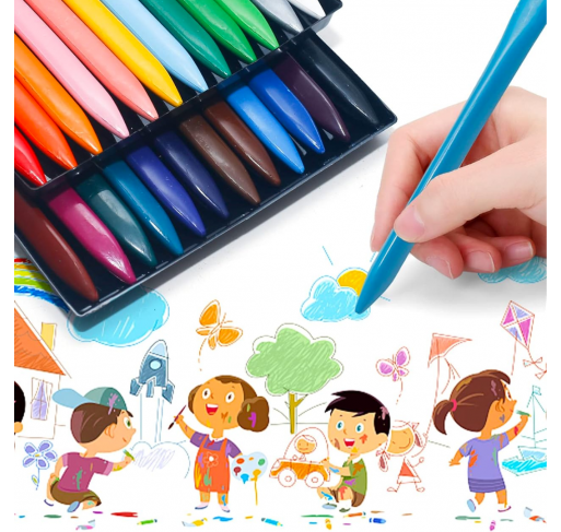 18 Crayons Triangulaires Double Face | Edunova Maroc