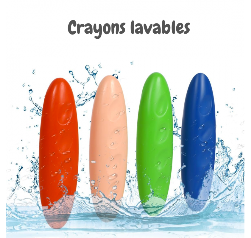 24 Crayons de Cire Cacahuète pour Petits | Edunova Maroc