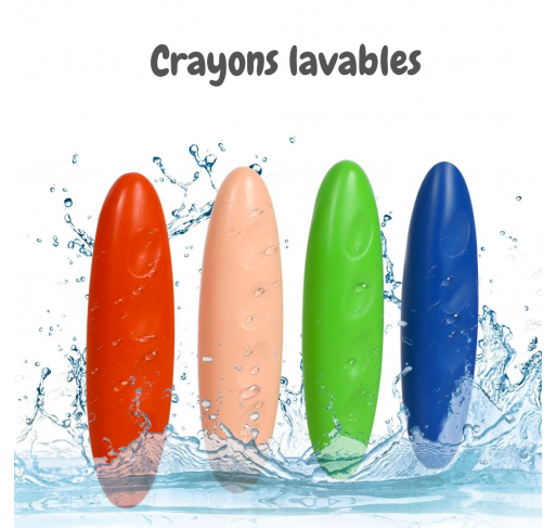 24 Crayons de Cire Cacahuète pour Petits | Edunova Maroc