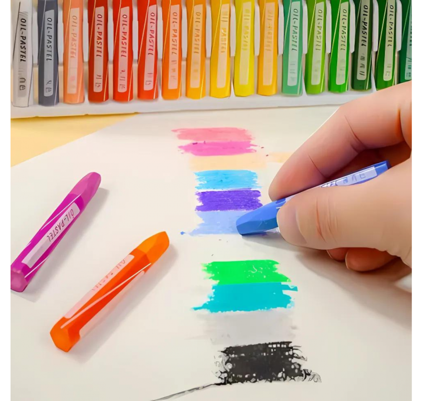 Coffret de 18 Pastels À L'huile | Edunova Maroc