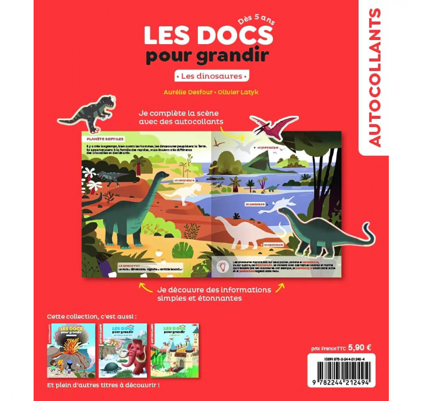 Les Docs pour Grandir : les Dinosaures Dès 5 Ans | Edunova