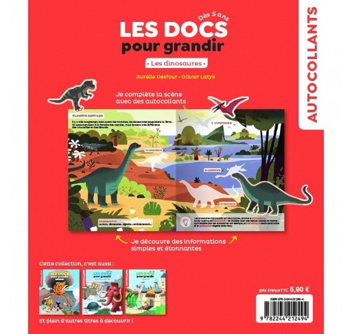 Les Docs pour Grandir : les Dinosaures Dès 5 Ans | Edunova
