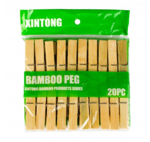 20 Pinces À Linge en Bambou 7 Cm - Arts créatifs | Edunova