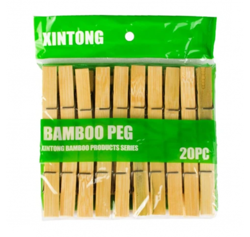 20 Pinces À Linge en Bambou 7 Cm - Arts créatifs | Edunova