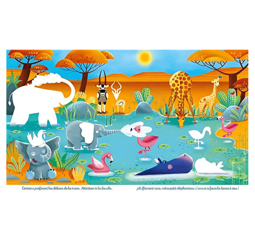 Autocollants Nature : les Animaux de la Savane | Edunova