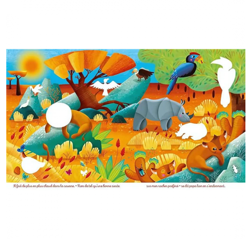 Autocollants Nature : les Animaux de la Savane | Edunova