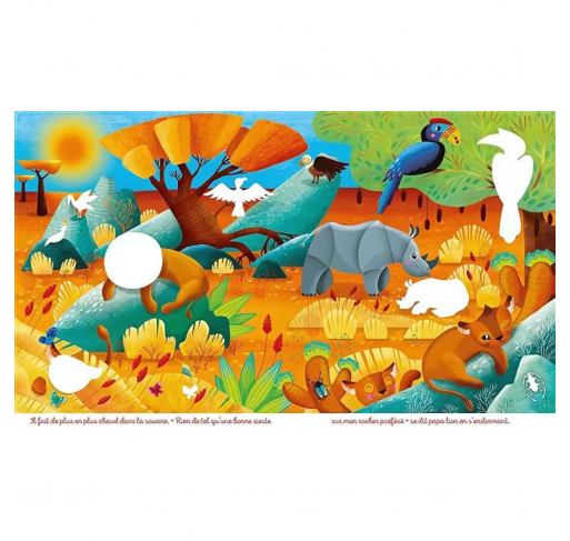 Autocollants Nature : les Animaux de la Savane | Edunova