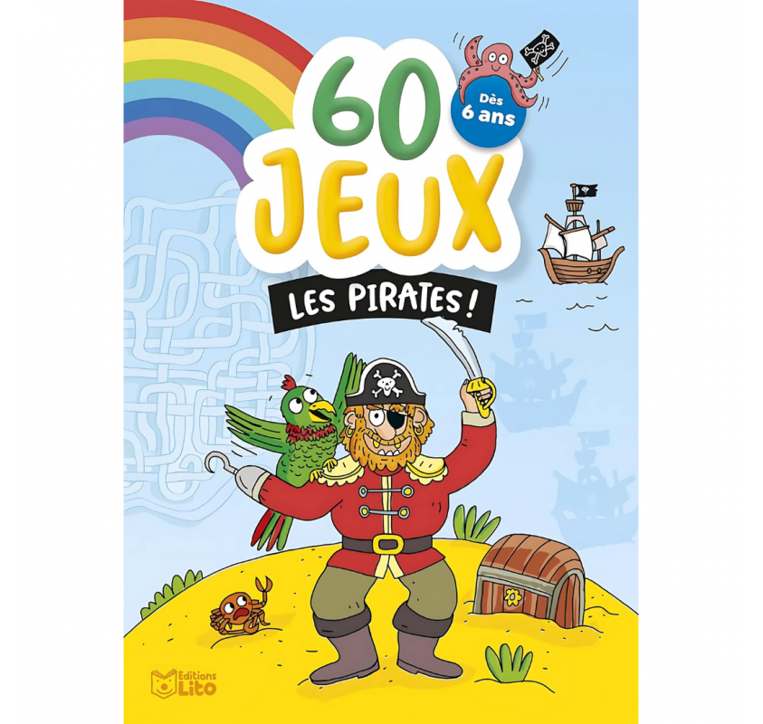 Bloc Jeux - 60 Jeux les Pirates! Dès 6 Ans - Livres et histoires | Edunova