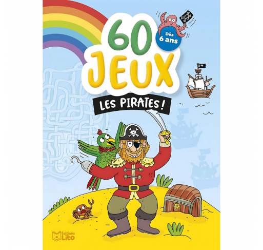 Bloc Jeux - 60 Jeux les Pirates! Dès 6 Ans - Livres et histoires | Edunova