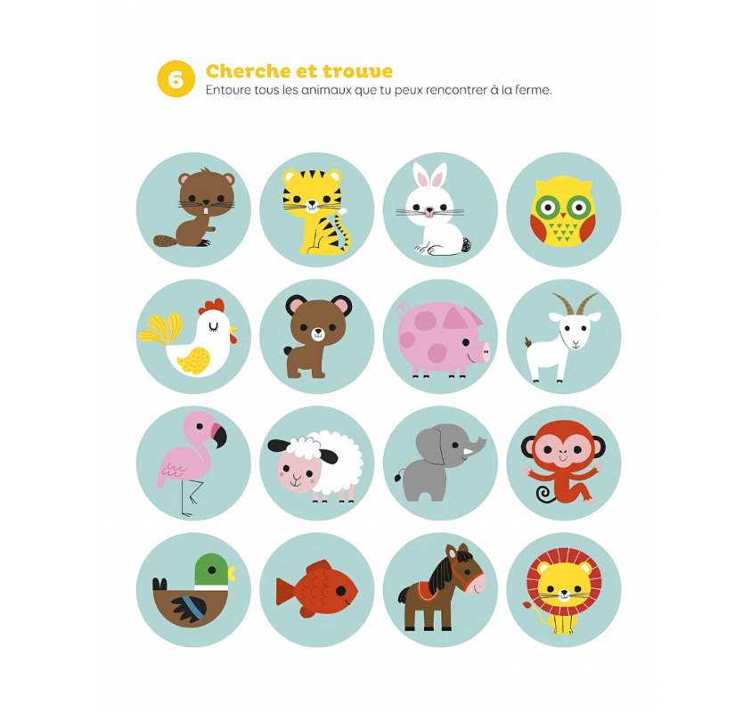 Mes Jeux 3/5 Ans - À la Ferme | Edunova Maroc