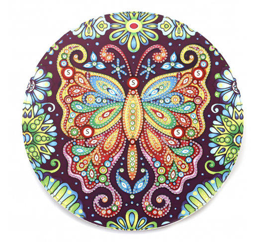 Peinture de Diamants Cadre Rond : Papillon | Edunova Maroc