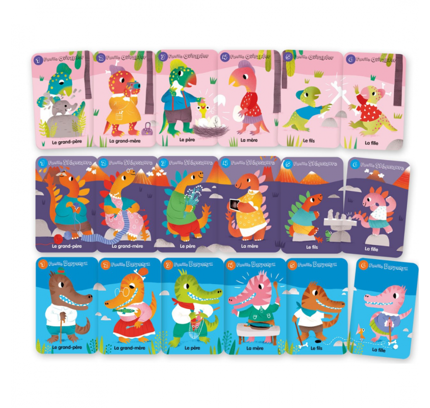 Jeu de 7 Familles: les Dinosaures | Edunova Maroc