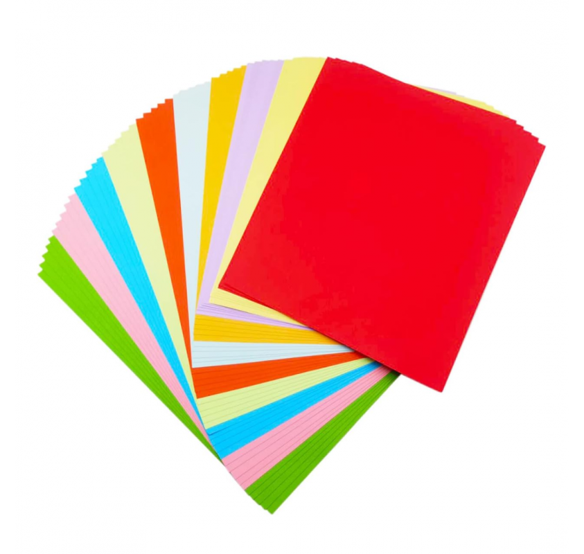 Lot de 100 Feuilles Colores A4 - 10 Couleurs - Arts créatifs | Edunova