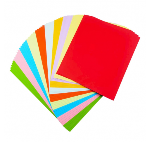 Lot de 100 Feuilles Colores A4 - 10 Couleurs - Arts créatifs | Edunova