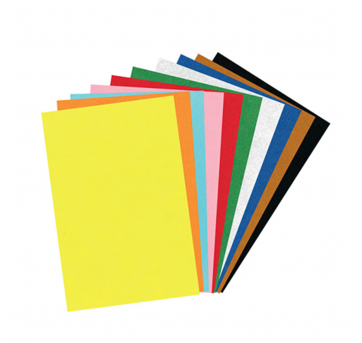 10 Feuilles Feutrine A4 - 10 Couleurs - Arts créatifs | Edunova