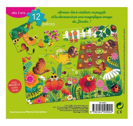 Puzzle 12 Pièces – le Jardin | Edunova Maroc