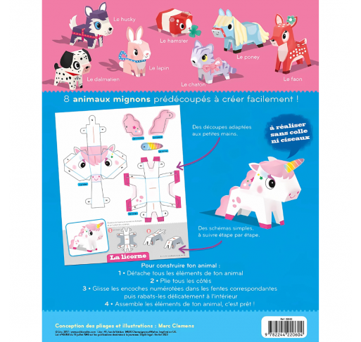 Pliages - 8 Animaux Mignons | Edunova Maroc