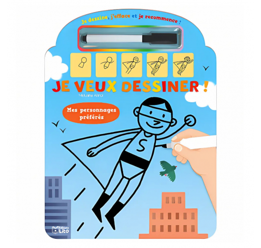Je Dessine, J'efface et Je Recommence ! - Livres et histoires | Edunova