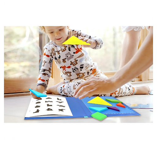 Livre Puzzle Magnétique 3d pour Enfants - Tangram | Edunova