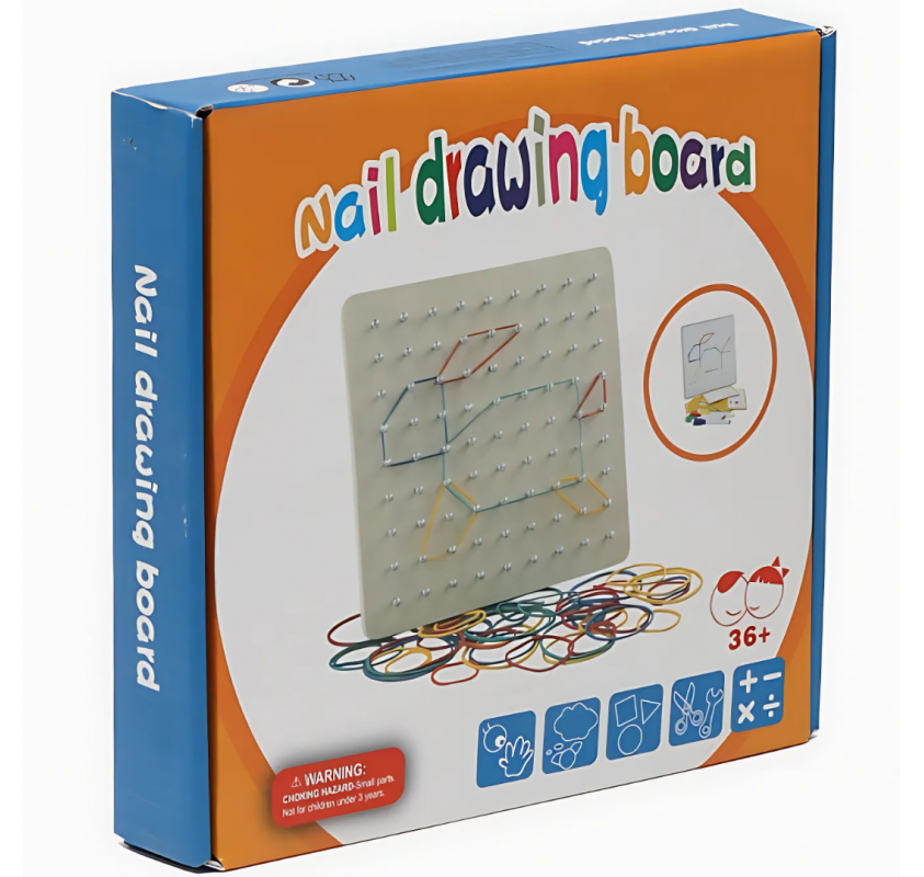 Planche Géoboard en Bois Double Face - Jeux éducatifs | Edunova