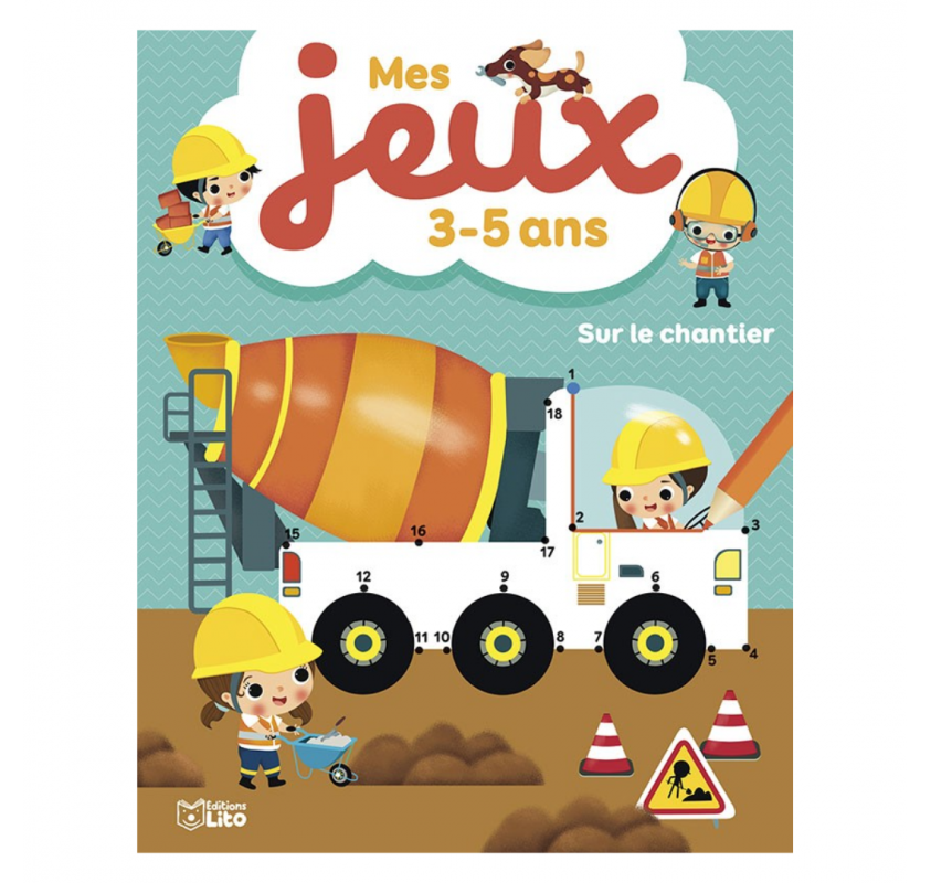 Cahier Mes Jeux : sur le Chantier - Livres et histoires | Edunova