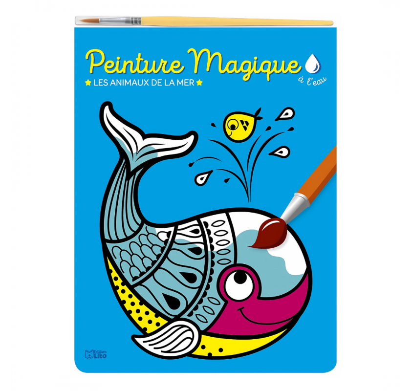 Peinture Magique À L'eau - les Animaux de la Mer - Livres et histoires | Edunova