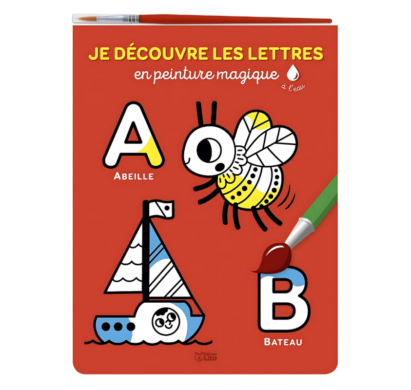 Je Découvre les Lettres en Peinture Magique À L'eau - Livres et histoires | Edunova